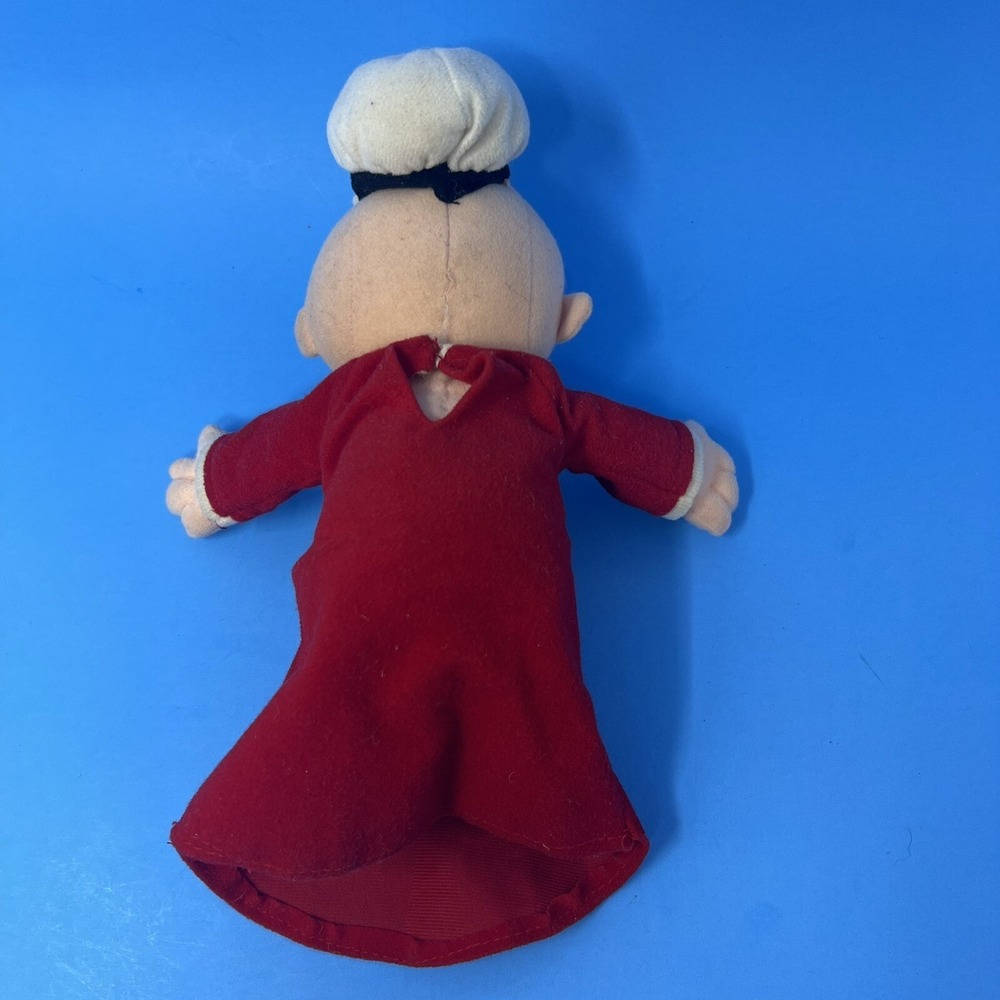 Vintage Popeye Stuffins 1999 Plush Stuffed Toy Doll in Red Outfit & White Hat 8" - Picture 5 of 16